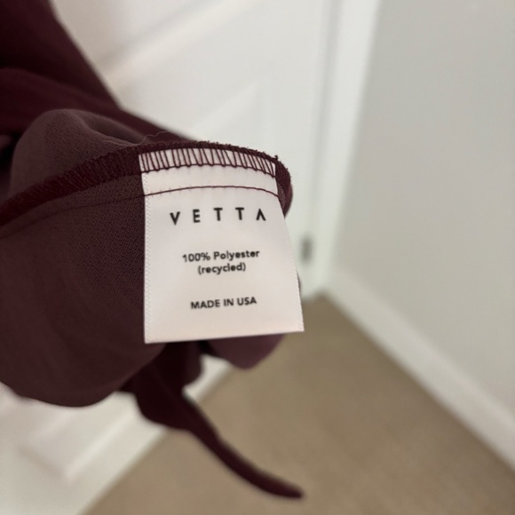 Vetta reversable wrap midi dress- red wine - Picture 6 of 8